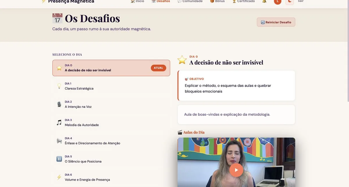 Lista dos 10 desafios diários